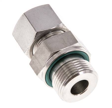 G 3/4'' Male x 16S Stainless steel Straight Cutting Ring with FKM Seal 400 Bar DIN 2353