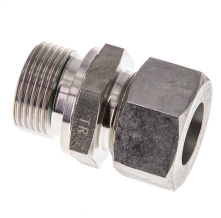 G 3/4'' Male x 18L Stainless steel Straight Cutting Ring with FKM Seal 315 Bar DIN 2353