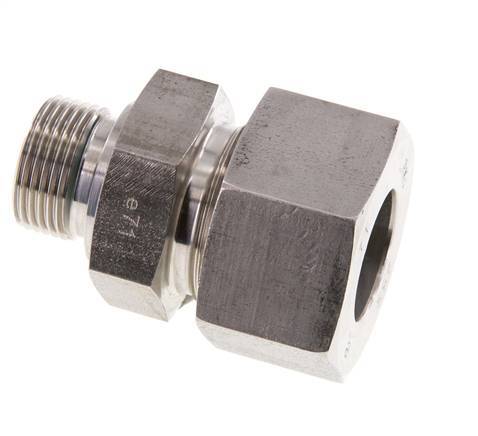 G 3/4'' Male x 25S Stainless steel Straight Cutting Ring with FKM Seal 400 Bar DIN 2353