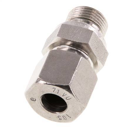 G 3/8'' Male x 10S Stainless steel Straight Cutting Ring with FKM Seal 630 Bar DIN 2353