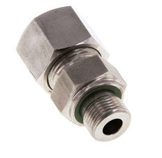 G 3/8'' Male x 14S Stainless steel Straight Cutting Ring with FKM Seal 630 Bar DIN 2353