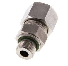 G 3/8'' Male x 14S Stainless steel Straight Cutting Ring with FKM Seal 630 Bar DIN 2353