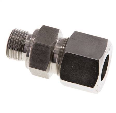 G 3/8'' Male x 14S Stainless steel Straight Cutting Ring with FKM Seal 630 Bar DIN 2353