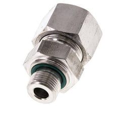 G 3/8'' Male x 16S Stainless steel Straight Cutting Ring with FKM Seal 400 Bar DIN 2353