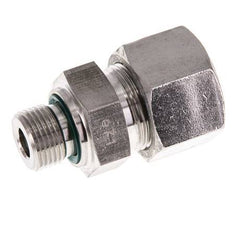 G 3/8'' Male x 16S Stainless steel Straight Cutting Ring with FKM Seal 400 Bar DIN 2353