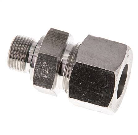 G 3/8'' Male x 16S Stainless steel Straight Cutting Ring with FKM Seal 400 Bar DIN 2353