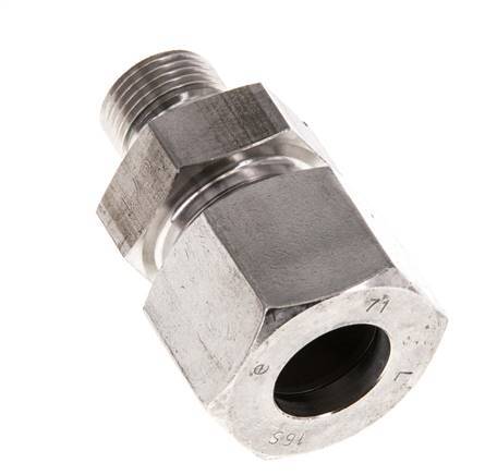 G 3/8'' Male x 16S Stainless steel Straight Cutting Ring with FKM Seal 400 Bar DIN 2353