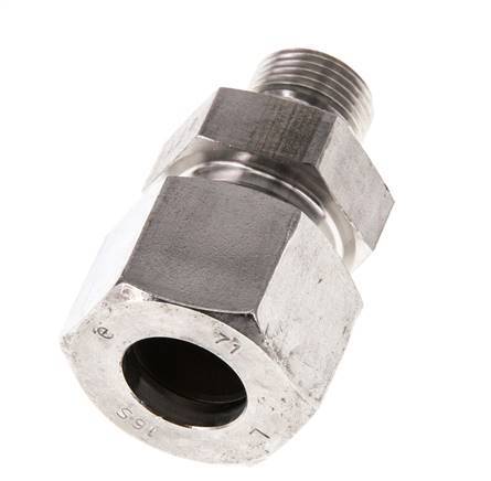 G 3/8'' Male x 16S Stainless steel Straight Cutting Ring with FKM Seal 400 Bar DIN 2353