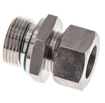 G 1'' Male x 22L Stainless steel Straight Cutting Ring with FKM Seal 160 Bar DIN 2353