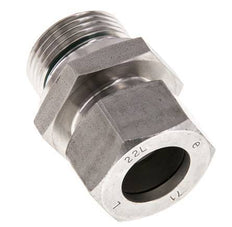 G 1'' Male x 22L Stainless steel Straight Cutting Ring with FKM Seal 160 Bar DIN 2353