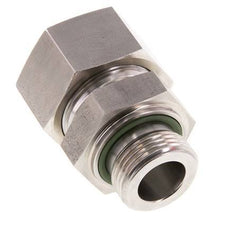 G 1'' Male x 30S Stainless steel Straight Cutting Ring with FKM Seal 400 Bar DIN 2353