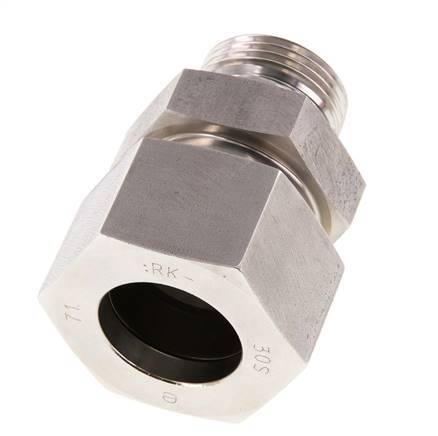 G 1'' Male x 30S Stainless steel Straight Cutting Ring with FKM Seal 400 Bar DIN 2353