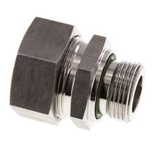 G 1'' Male x 35L Stainless steel Straight Cutting Ring with FKM Seal 160 Bar DIN 2353