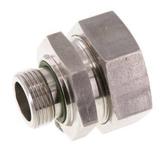 G 1'' Male x 42L Stainless steel Straight Cutting Ring with FKM Seal 160 Bar DIN 2353