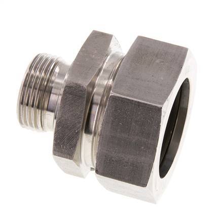G 1'' Male x 42L Stainless steel Straight Cutting Ring with FKM Seal 160 Bar DIN 2353