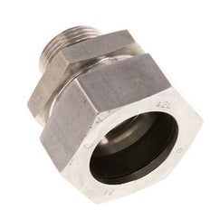 G 1'' Male x 42L Stainless steel Straight Cutting Ring with FKM Seal 160 Bar DIN 2353