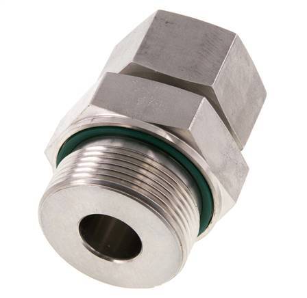 G 1 1/2'' Male x 25S Stainless steel Straight Cutting Ring with FKM Seal 400 Bar DIN 2353