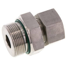 G 1 1/2'' Male x 25S Stainless steel Straight Cutting Ring with FKM Seal 400 Bar DIN 2353