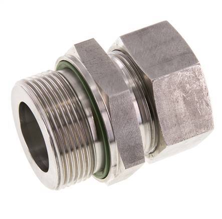 G 1 1/2'' Male x 35L Stainless steel Straight Cutting Ring with FKM Seal 160 Bar DIN 2353