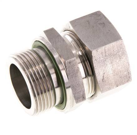 G 1 1/4'' Male x 35L Stainless steel Straight Cutting Ring with FKM Seal 160 Bar DIN 2353