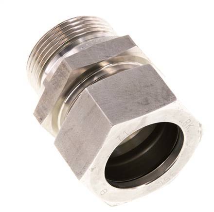 G 1 1/4'' Male x 35L Stainless steel Straight Cutting Ring with FKM Seal 160 Bar DIN 2353