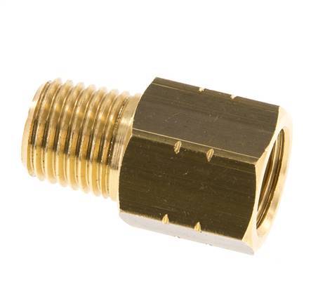1/4'' NPT x G 1/4'' M/F Brass Reducing Ring 16 Bar - Hydraulic