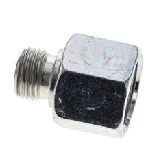 UN 13/16''-16 x UNF 9/16''-18 F/M Zinc plated Steel Reducing Adapter ORFS 630 Bar - Hydraulic