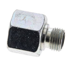 UN 13/16''-16 x UNF 9/16''-18 F/M Zinc plated Steel Reducing Adapter ORFS 630 Bar - Hydraulic