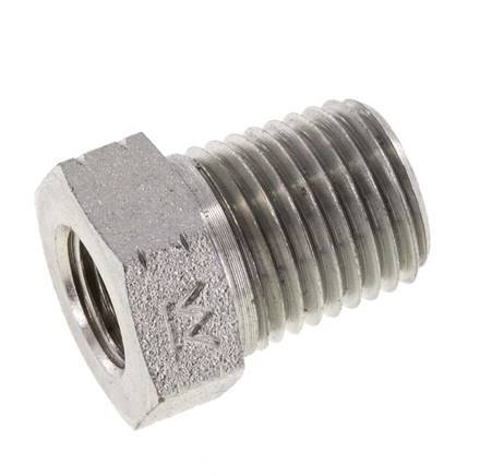 1/4'' NPT x 1/8'' NPT M/F Zinc plated Steel Reducing Ring 275 Bar - Hydraulic [2 Pieces]