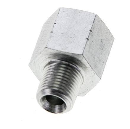 1/8'' NPT x 1/8'' NPT M/F Zinc plated Steel Extension 345 Bar - Hydraulic