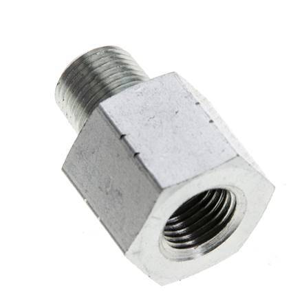1/8'' NPT x 1/8'' NPT M/F Zinc plated Steel Extension 345 Bar - Hydraulic