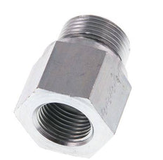 G 3/4'' x G 1/2'' M/F Zinc plated Steel Reducing Adapter 400 Bar - Hydraulic