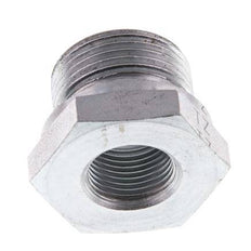 G 3/4'' x G 3/8'' M/F Zinc plated Steel Reducing Adapter 400 Bar - Hydraulic [2 Pieces]