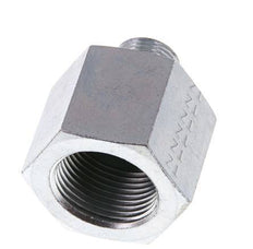 G 3/8'' x G 3/4'' M/F Zinc plated Steel Reducing Adapter 400 Bar - Hydraulic