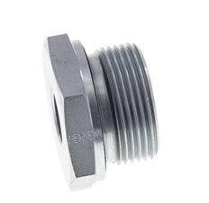G 1 1/4'' x G 1/2'' M/F Zinc plated Steel Reducing Adapter 400 Bar - Hydraulic