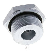 G 1 1/4'' x G 1/2'' M/F Zinc plated Steel Reducing Adapter 400 Bar - Hydraulic