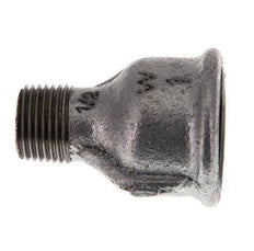 R 1/2'' x Rp 1'' M/F Zinc plated Cast iron Reducing Adapter 25 Bar [2 Pieces]