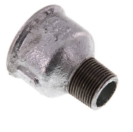 R 3/4'' x Rp 1 1/4'' M/F Zinc plated Cast iron Reducing Adapter 25 Bar