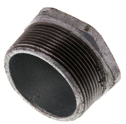 R 2'' x Rp 1/2'' M/F Zinc plated Cast iron Reducing Ring 25 Bar