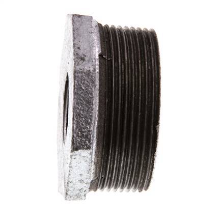 R 2'' x Rp 3/4'' M/F Zinc plated Cast iron Reducing Ring 25 Bar