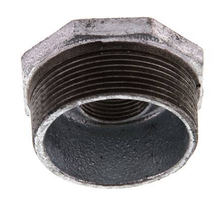 R 2'' x Rp 3/4'' M/F Zinc plated Cast iron Reducing Ring 25 Bar