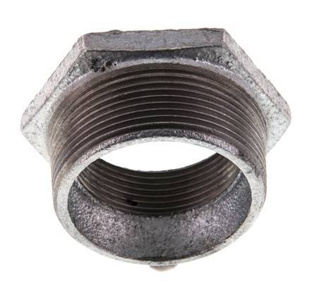 R 2'' x Rp 1 1/2'' M/F Zinc plated Cast iron Reducing Ring 25 Bar