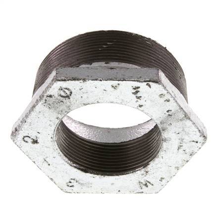 R 3'' x Rp 2'' M/F Zinc plated Cast iron Reducing Ring 25 Bar
