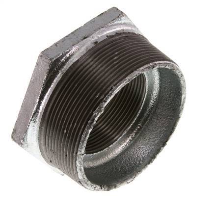R 3'' x Rp 2'' M/F Zinc plated Cast iron Reducing Ring 25 Bar