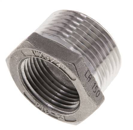 1'' NPT x 3/4'' NPT M/F Stainless steel Reducing Ring 16 Bar