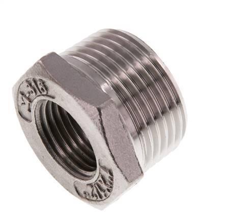 R 1'' x Rp 1/2'' M/F Stainless steel Reducing Ring 16 Bar