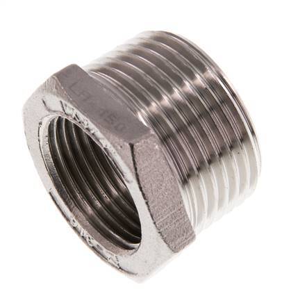 R 1'' x Rp 3/4'' M/F Stainless steel Reducing Ring 16 Bar