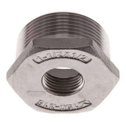 R 1 1/2'' x Rp 1/2'' M/F Stainless steel Reducing Ring 16 Bar