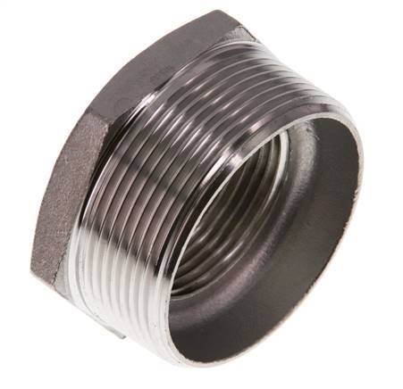 R 2'' x Rp 1 1/4'' M/F Stainless steel Reducing Ring 16 Bar