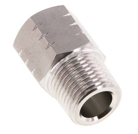 R 1/2'' x 1/2'' NPT M/F Stainless steel Reducing Ring 40 Bar - Hydraulic